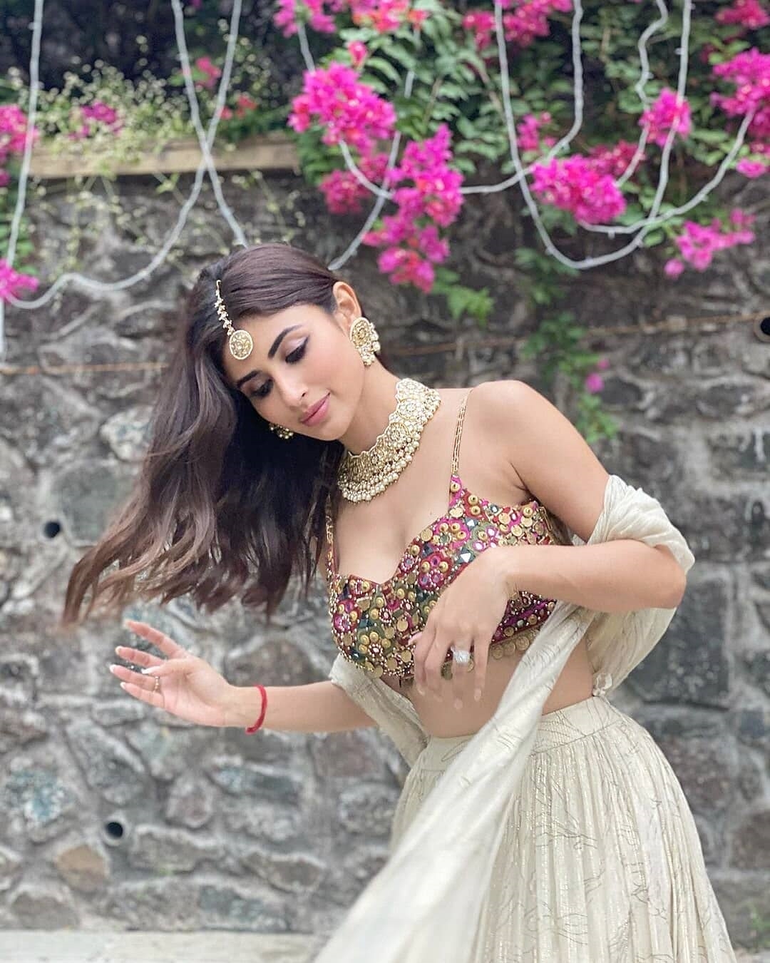 Mouni Roy Images In Movie Shoot