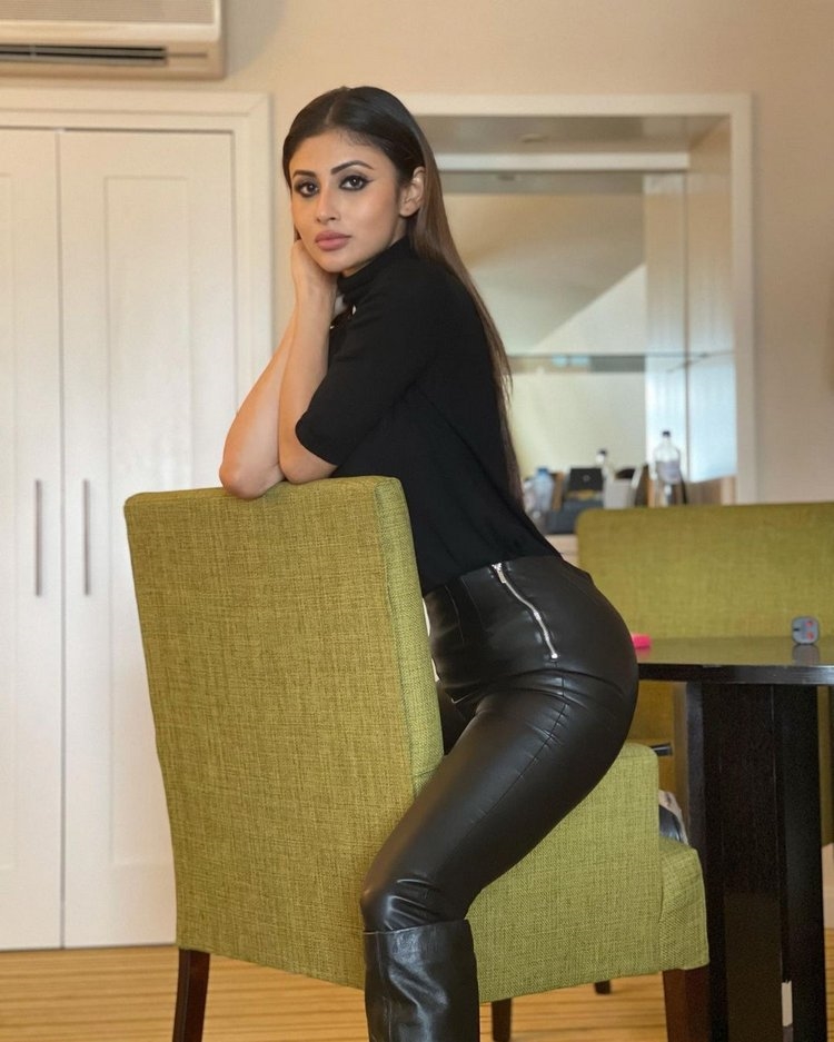 Mouni Roy New Photos In Black Dress