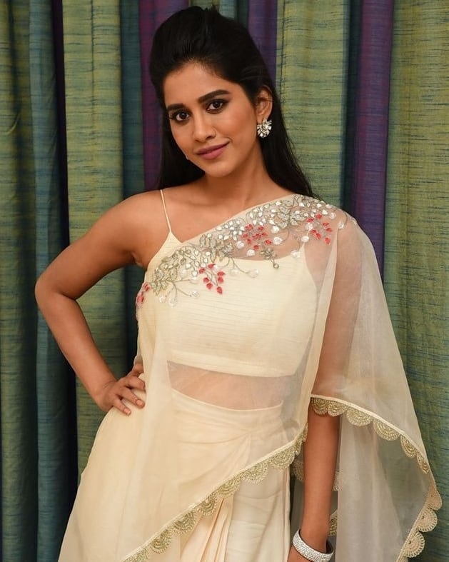 Nabha Natesh Hot Photos In White Dress