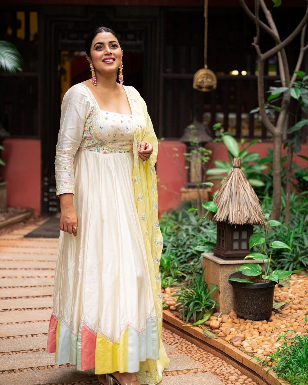 Poorna Amazing New Clicks In Yellow Kurtis