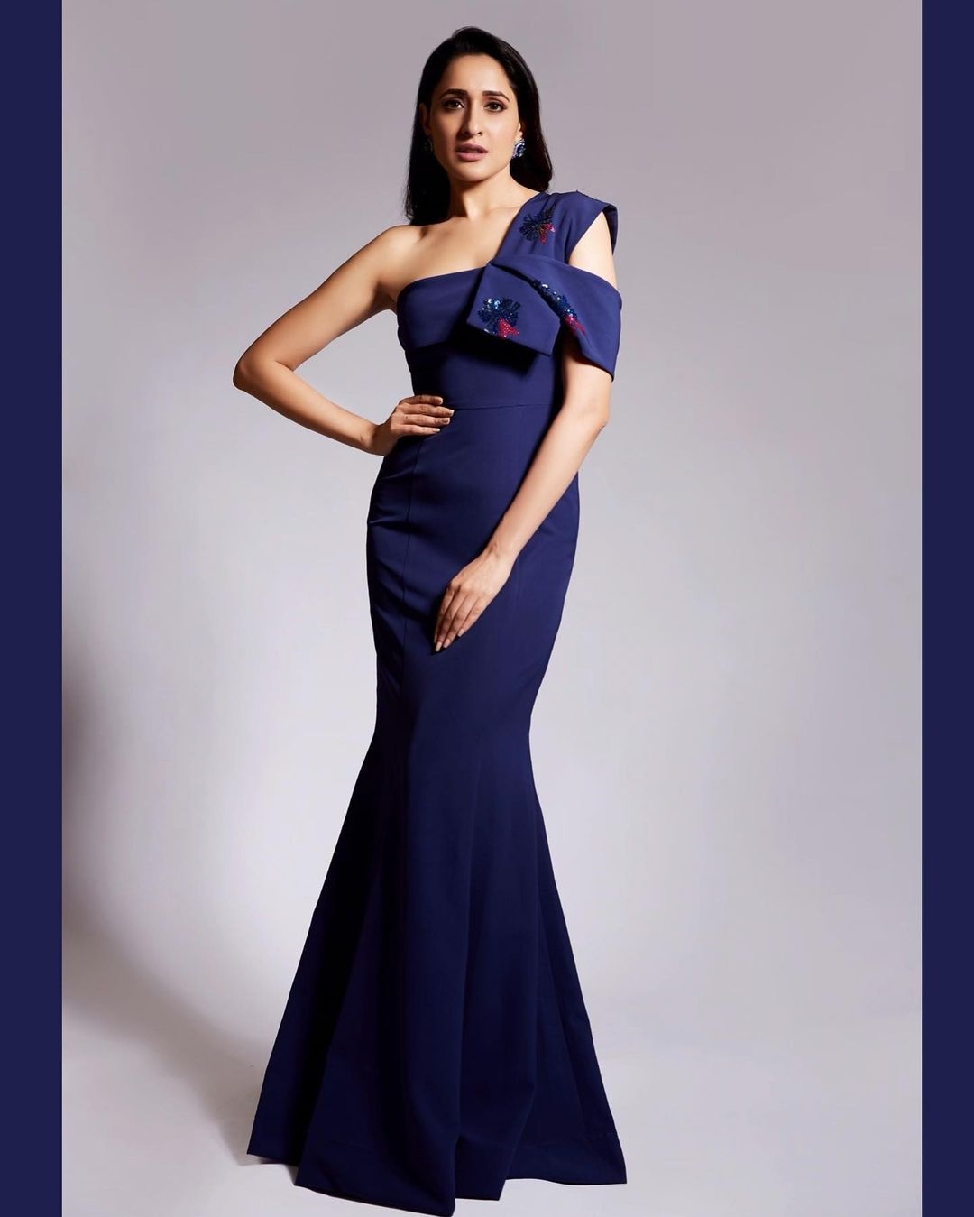 Pragya Jaiswal New Clicks In Blue Dress