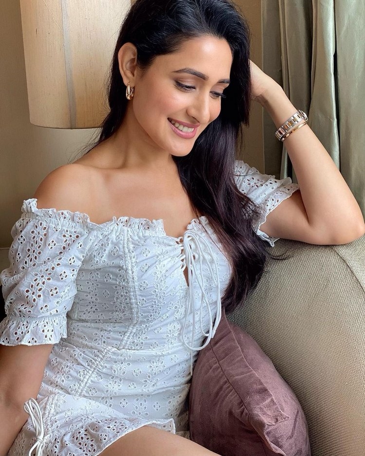 Pragya Jaiswal New Photos In White Dress