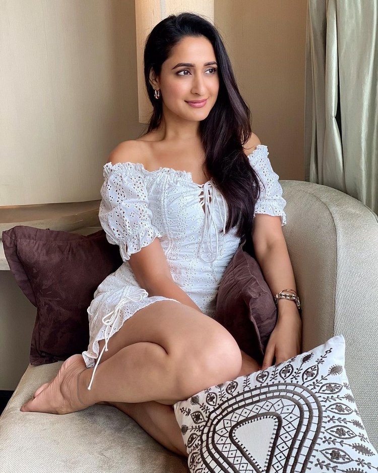 Pragya Jaiswal New Photos In White Dress