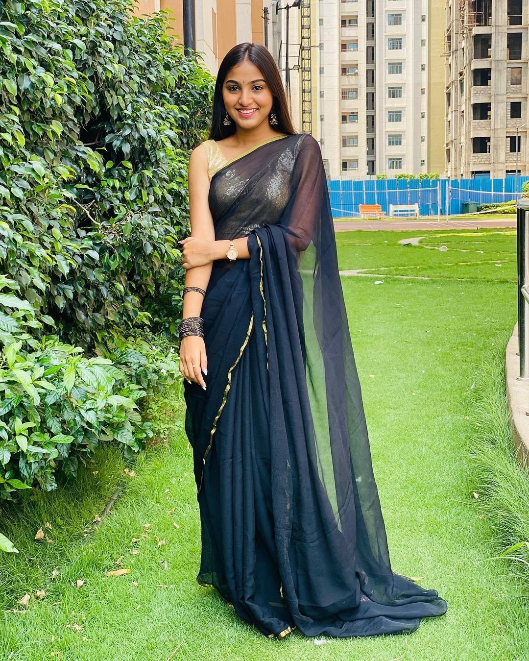 Pranavi Latest Photos In Saree