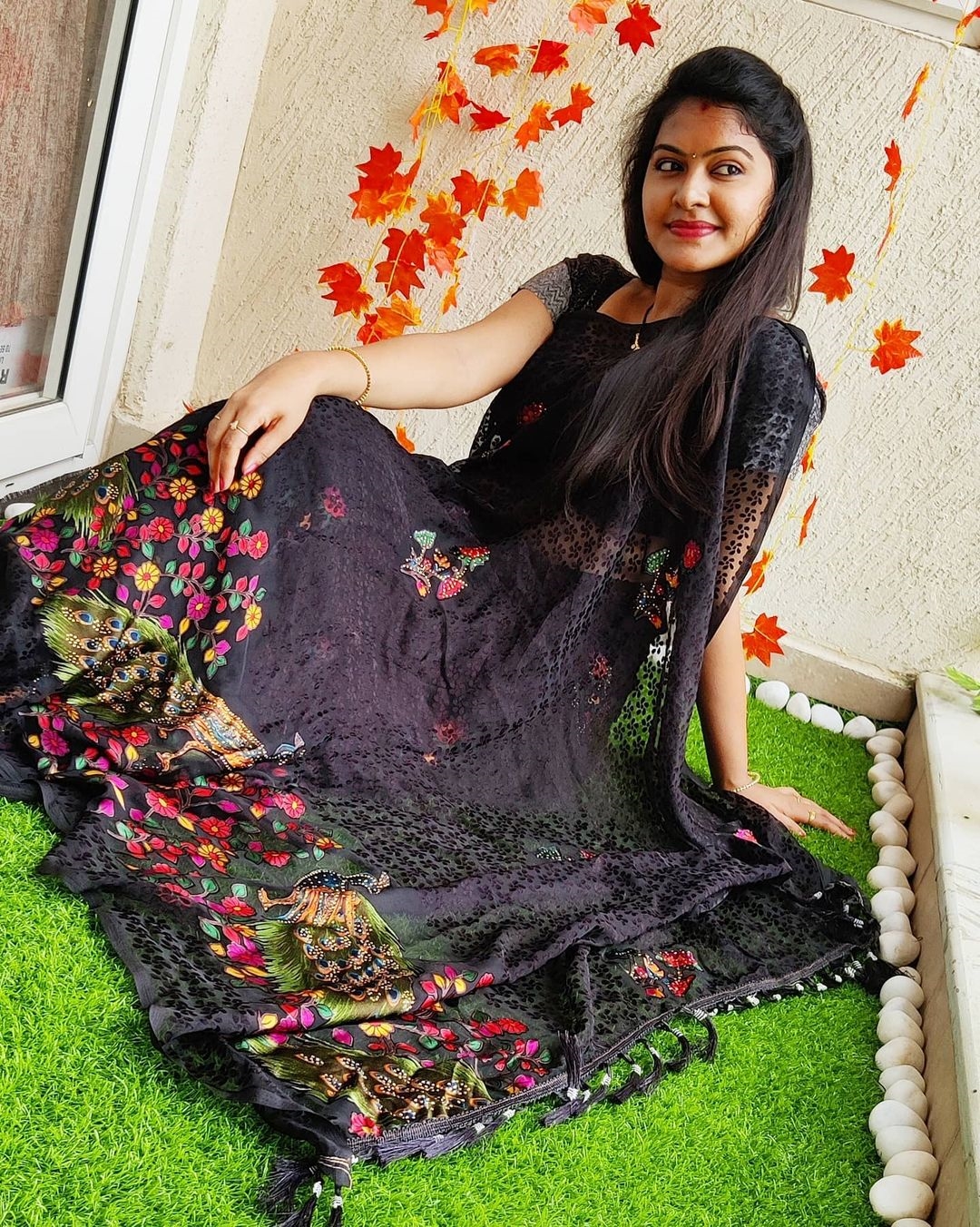 Rachitha Mahalakshmi New Stills In Black Saree