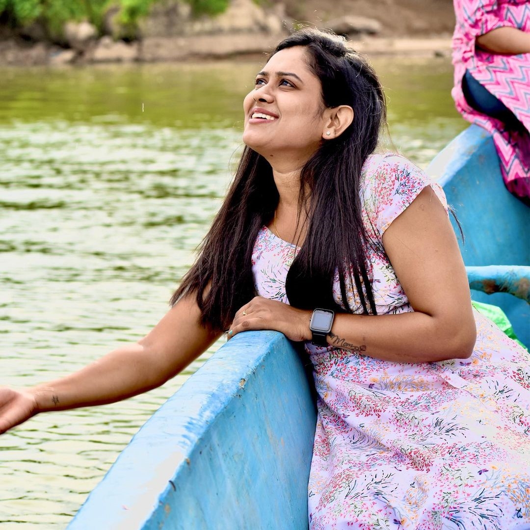 Ramya latest Photos In Boat