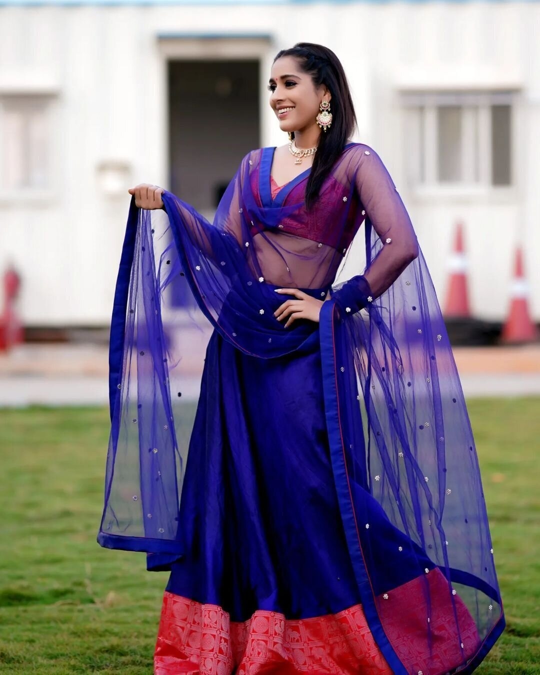 Rashmi Gautam ImagesIn Blue Dress In Festival