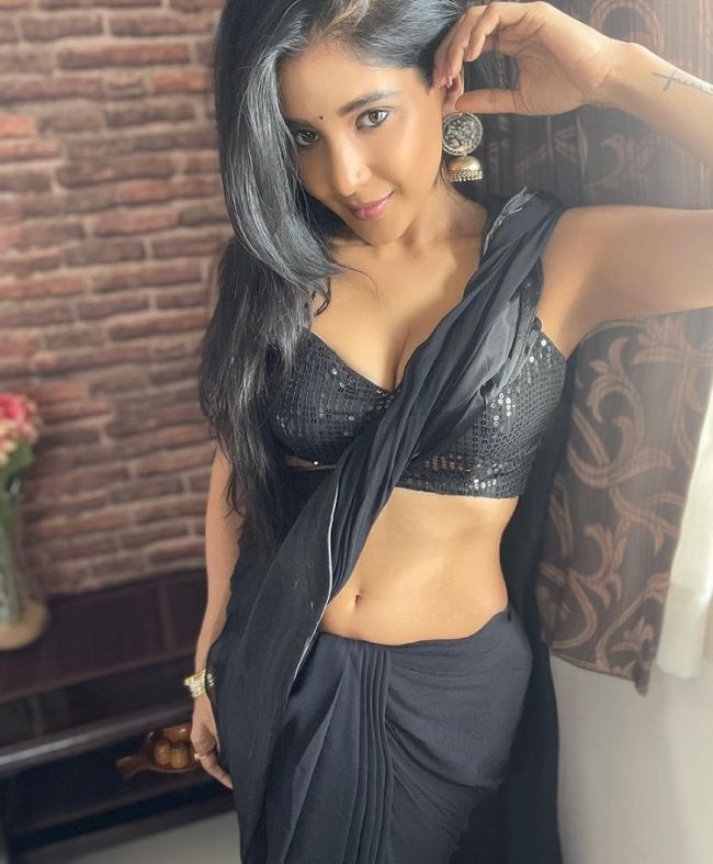 Sakshi Agarwal New Images In Black Dress