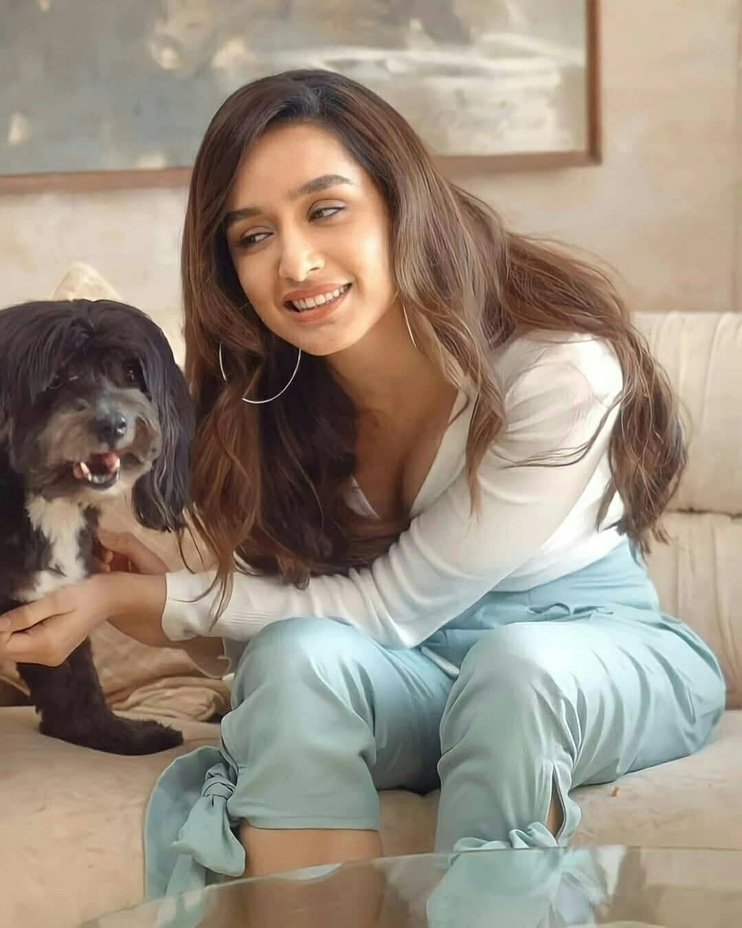 Shraddha Kapoor New Clicks With Dog