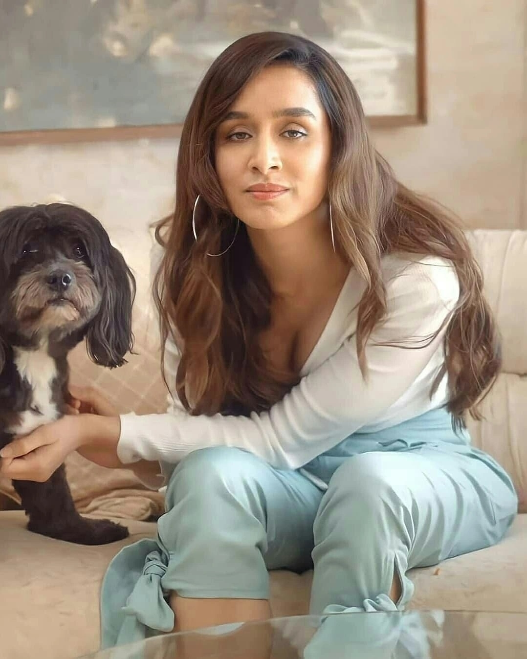 Shraddha Kapoor New Clicks With Dog