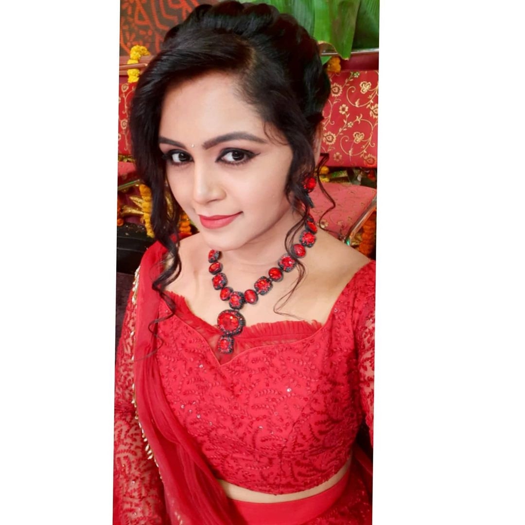 Sirisha latest Photos In Red Dress