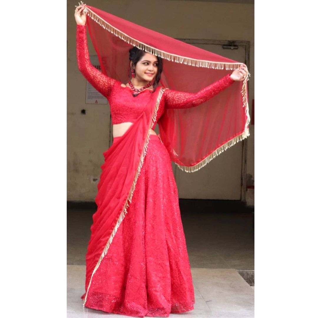 Sirisha latest Photos In Red Dress