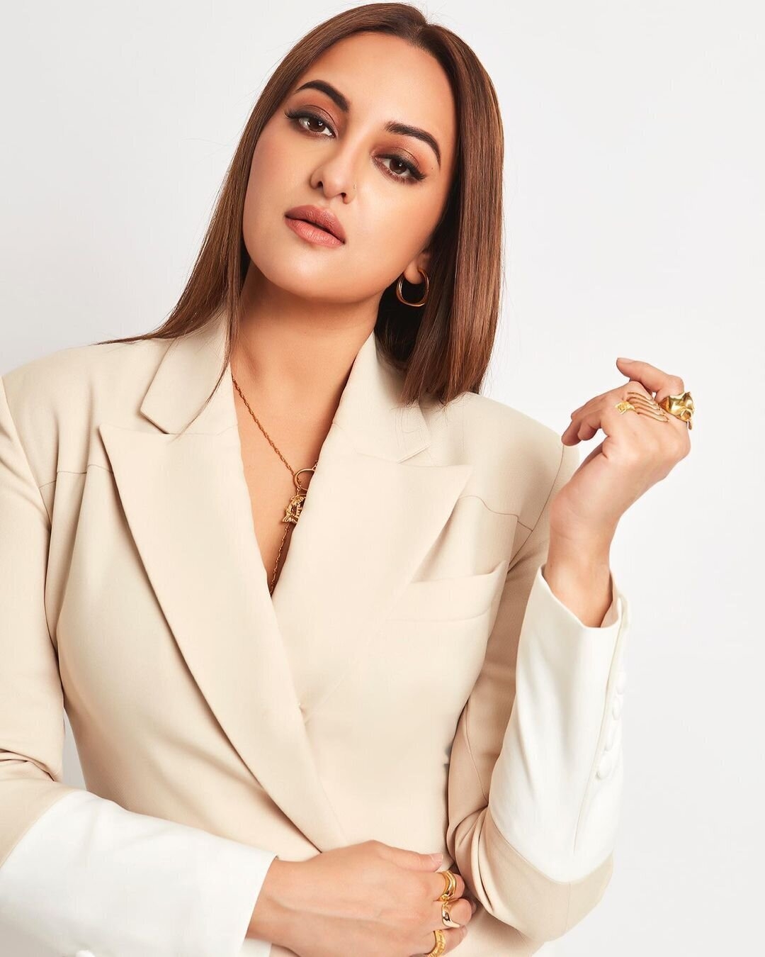 Sonakshi Sinha New Photos In White Dress