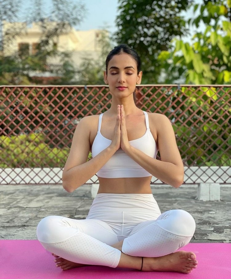 Sonal Chauhan Images In Yoga Time