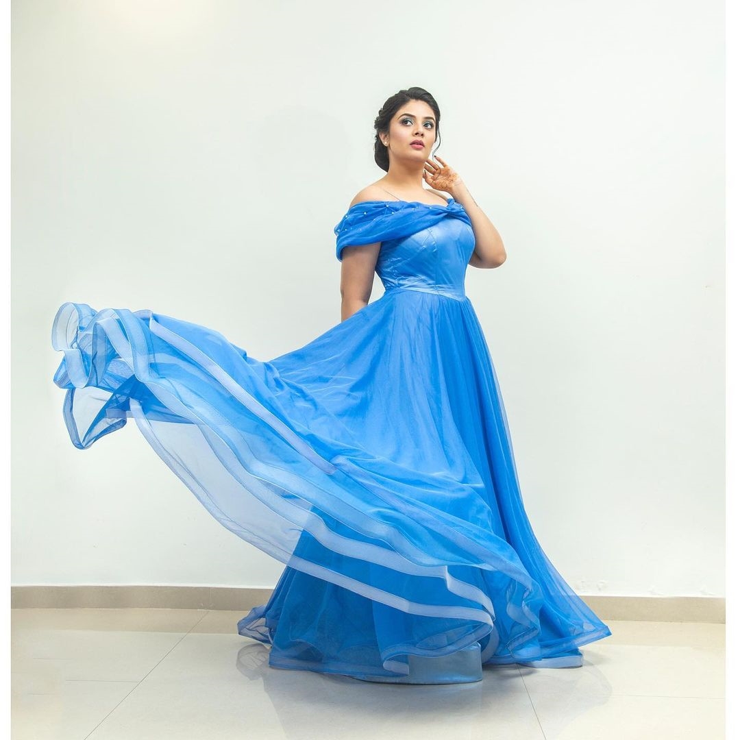 Sreemukhi Latest Out fit Dress