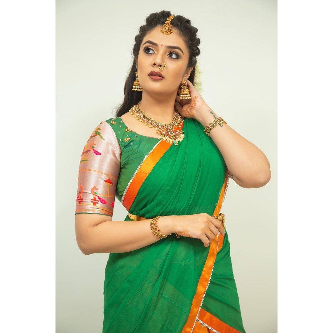 Sreemukhi Latest Traditional Photos