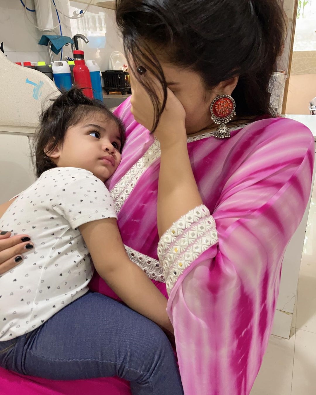 Sreemukhi latest Photos With Baby