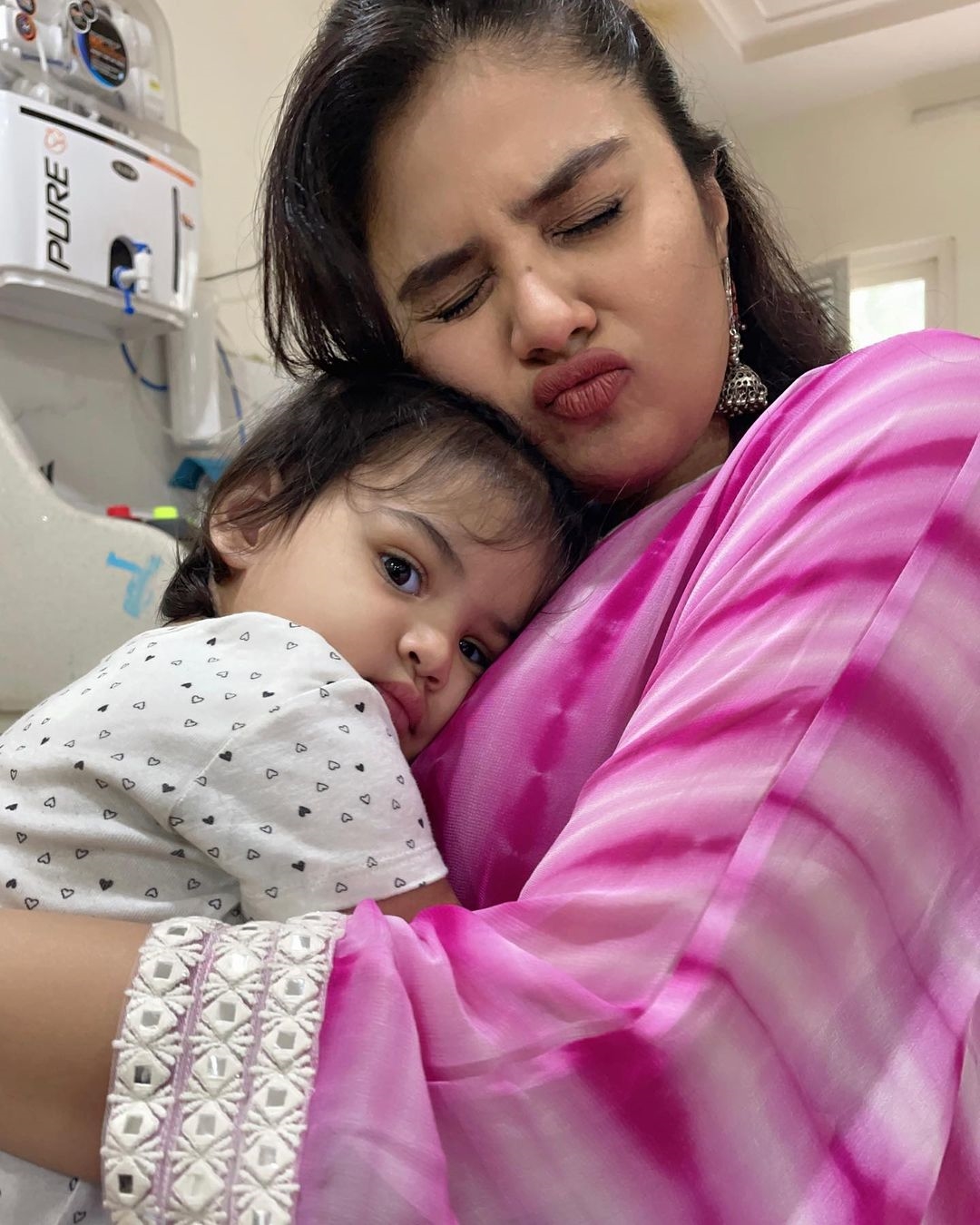 Sreemukhi latest Photos With Baby