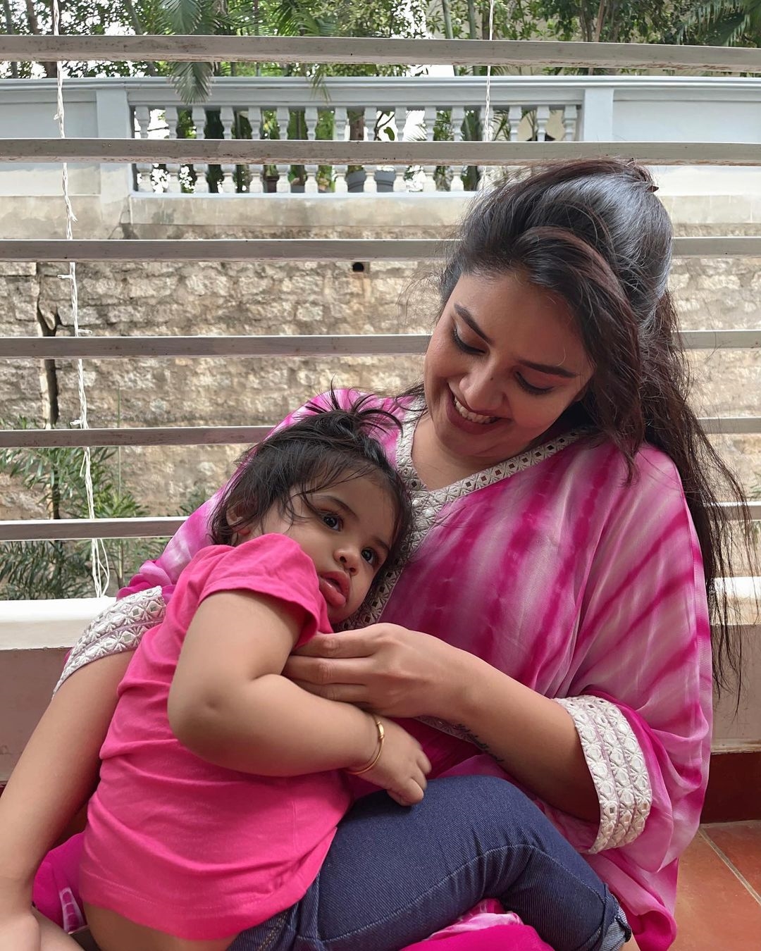 Sreemukhi latest Photos With Baby