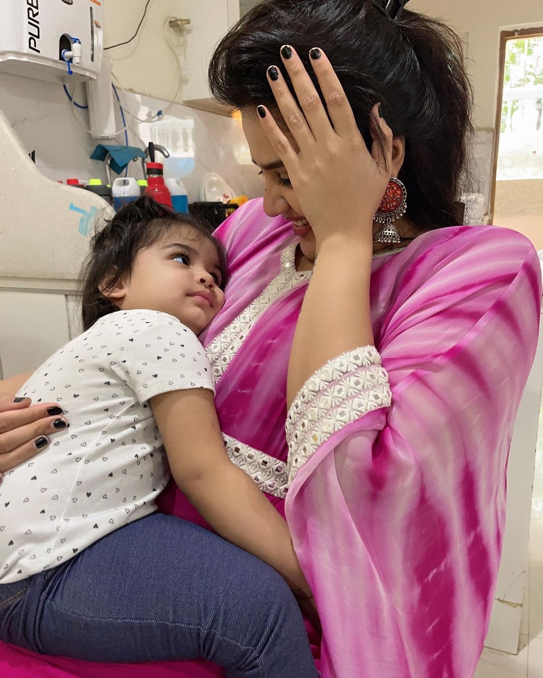 Sreemukhi latest Photos With Baby