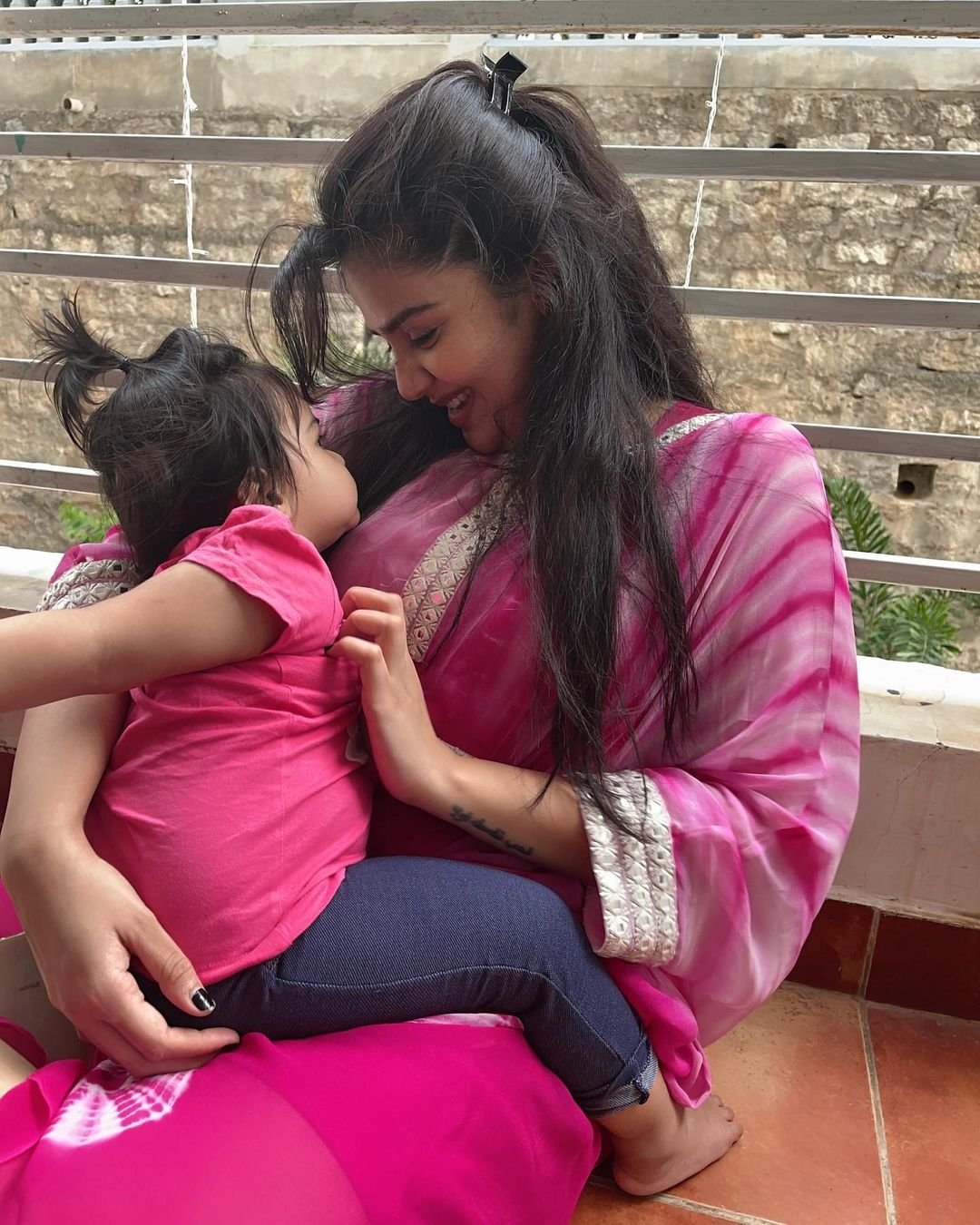 Sreemukhi latest Photos With Baby