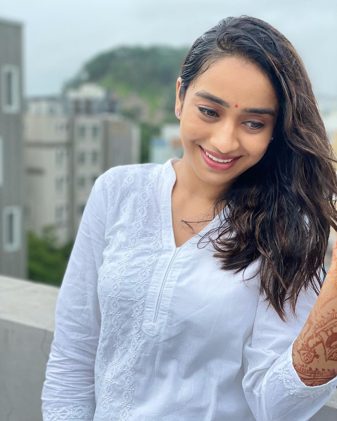 Vindhya Vishaka latest Photos In Morning