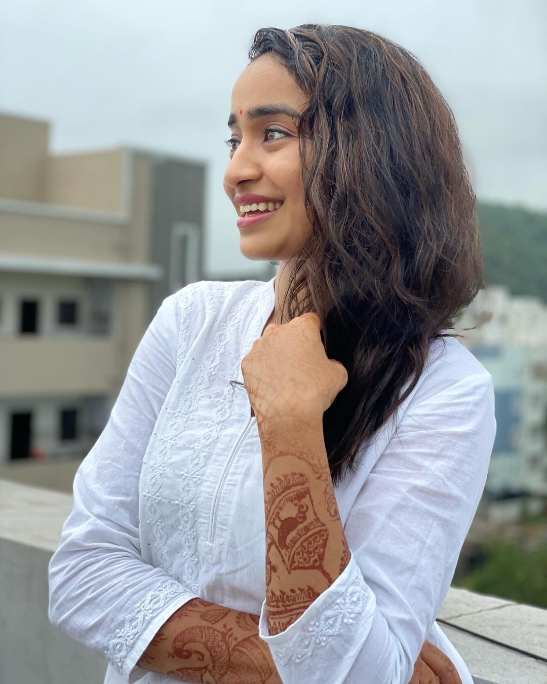 Vindhya Vishaka latest Photos In Morning