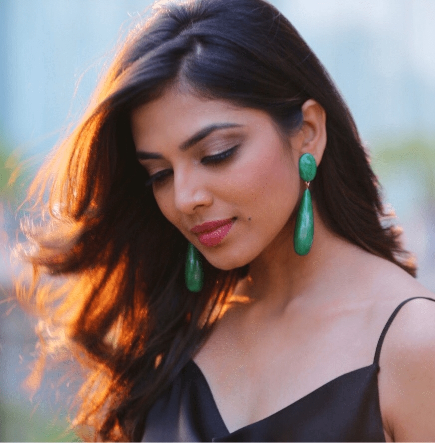 Malavika Mohanan Black Slim Dress