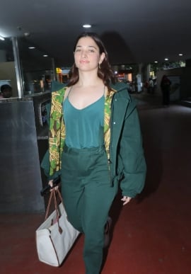 Tamannaah stunning airport photos