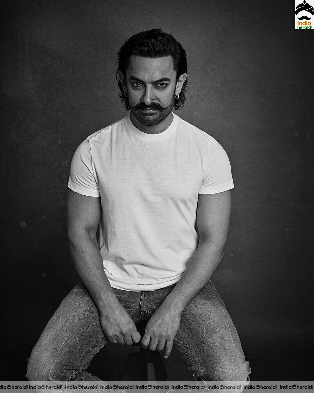 Aamir Khan latest black and white stills