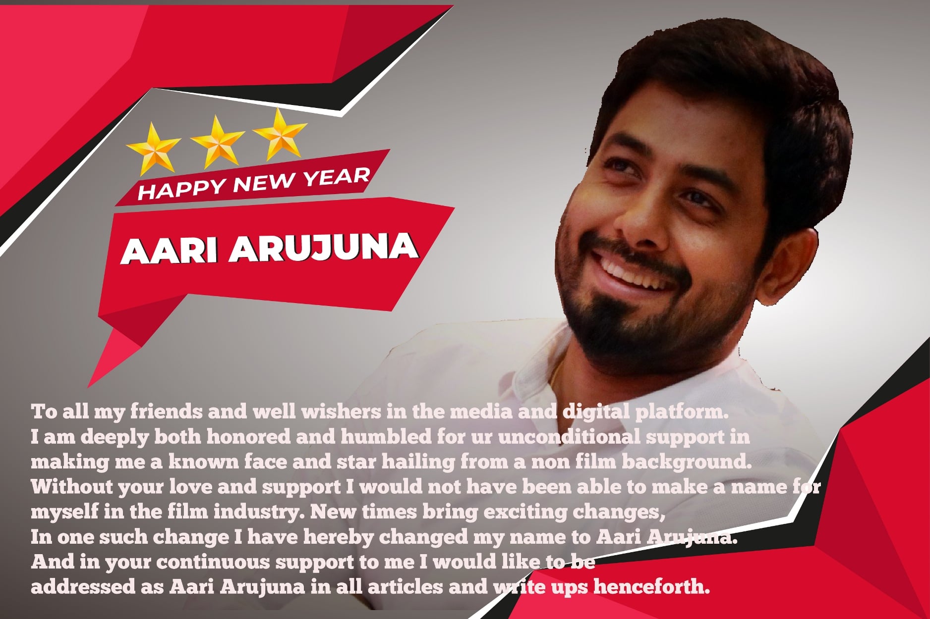 Actor Aari Arujuna Latest Stills