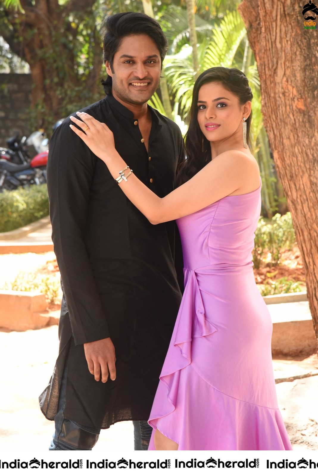 Actor AbeRaam Varma Latest Photos with Female Lead Kirti Garg