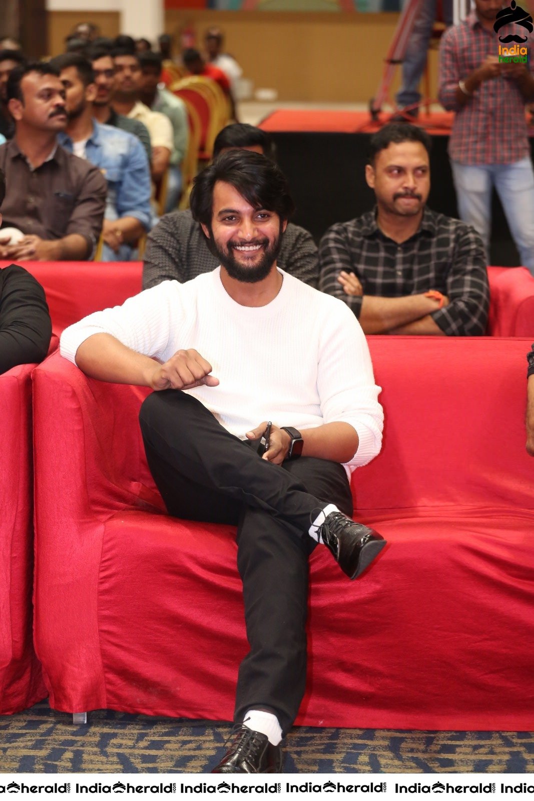 Actor Aditya Pudipeddiat Operation Gold Fish Pre Release Event Set 1