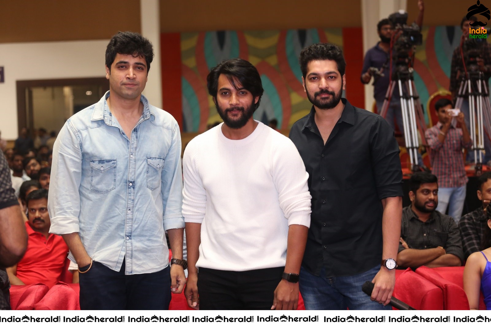 Actor Aditya Pudipeddiat Operation Gold Fish Pre Release Event Set 2