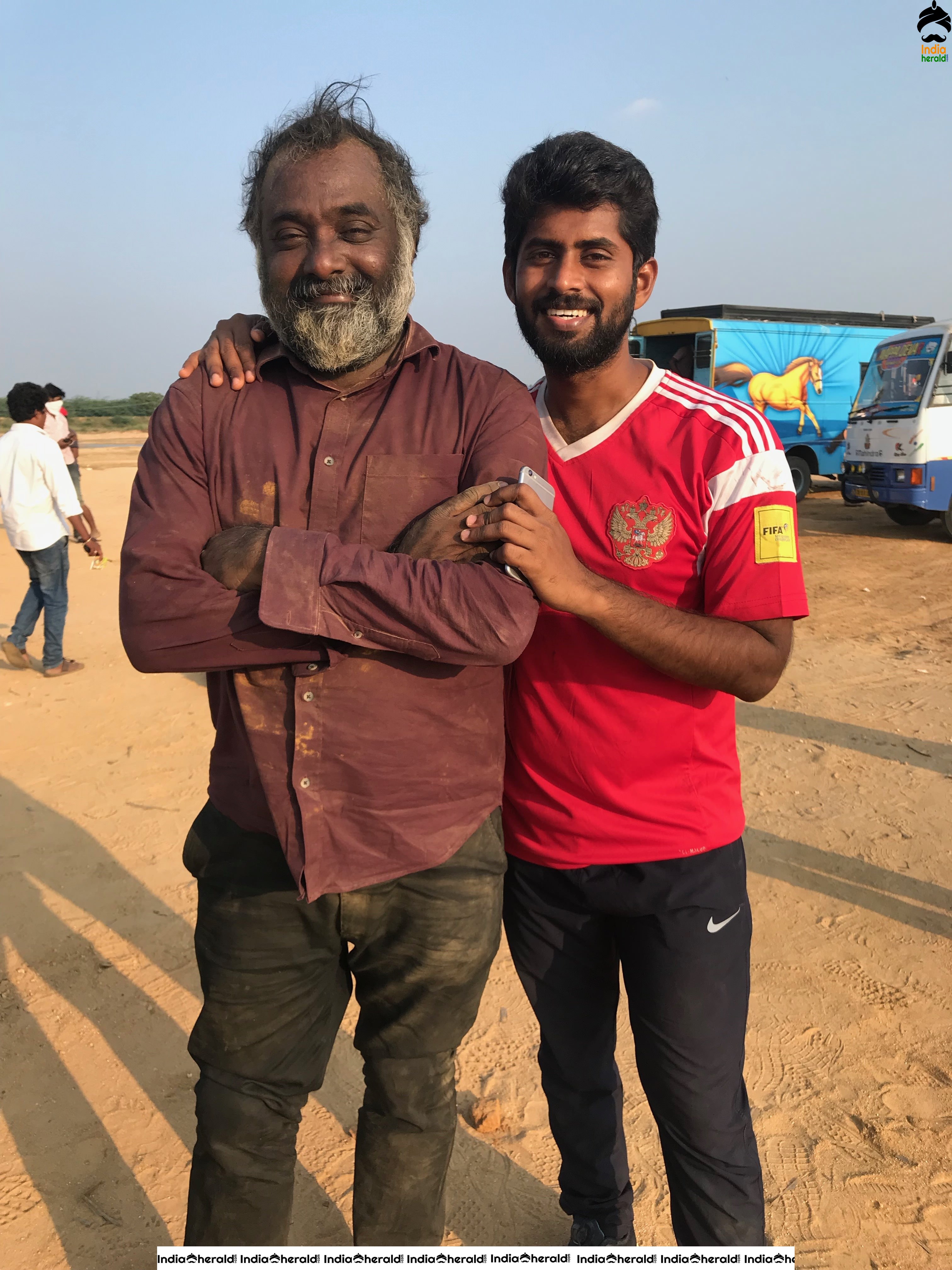 Actor AP Shreethar Stills from the shooting spot of Jadaa