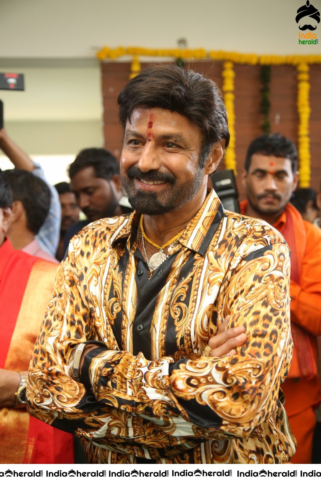 Actor Balakrishna Latest Stills from NBK106 Pooja Set 1