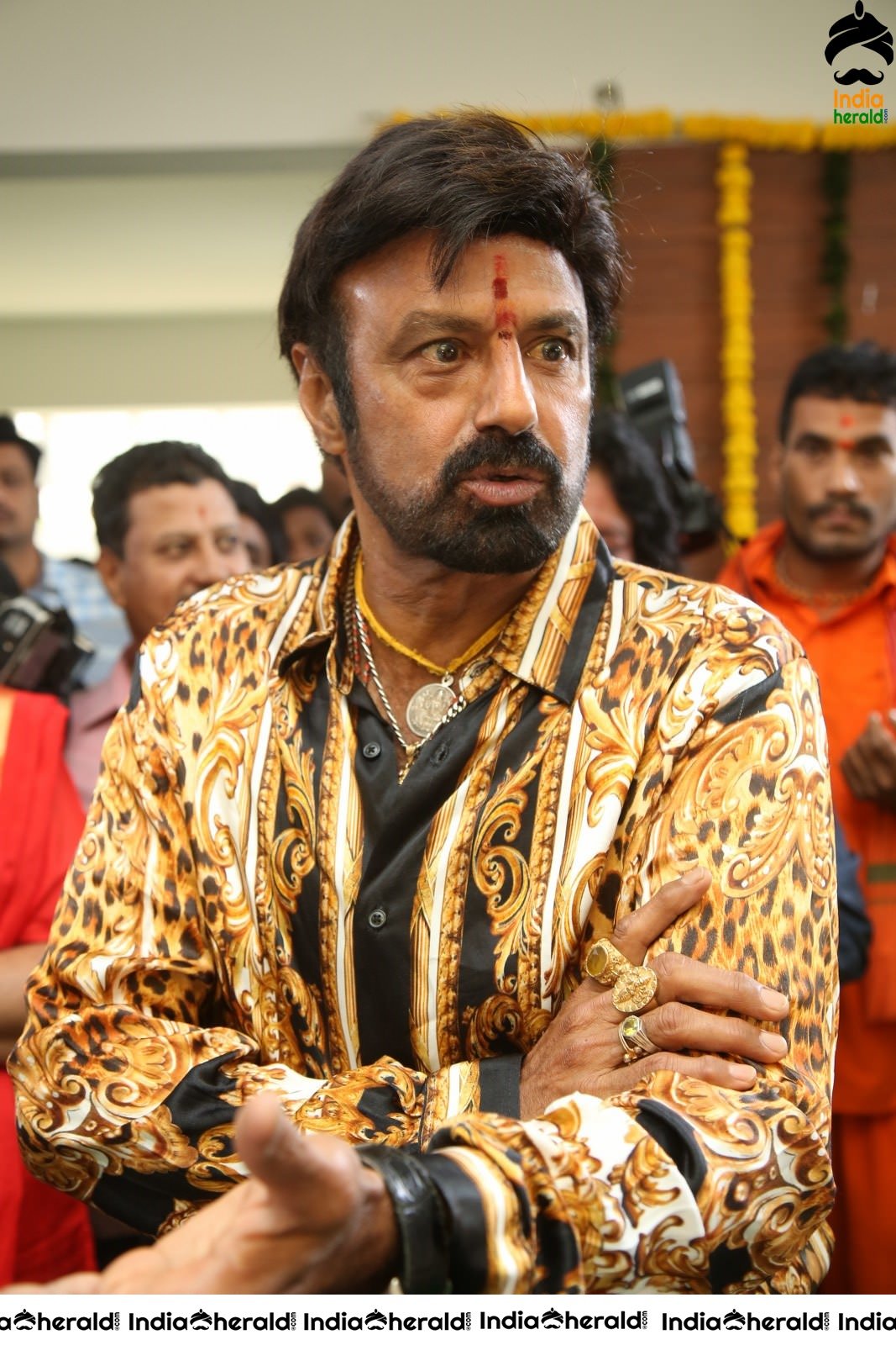 Actor Balakrishna Latest Stills from NBK106 Pooja Set 1