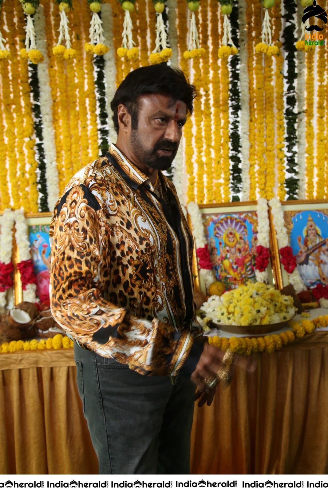 Actor Balakrishna Latest Stills from NBK106 Pooja Set 2