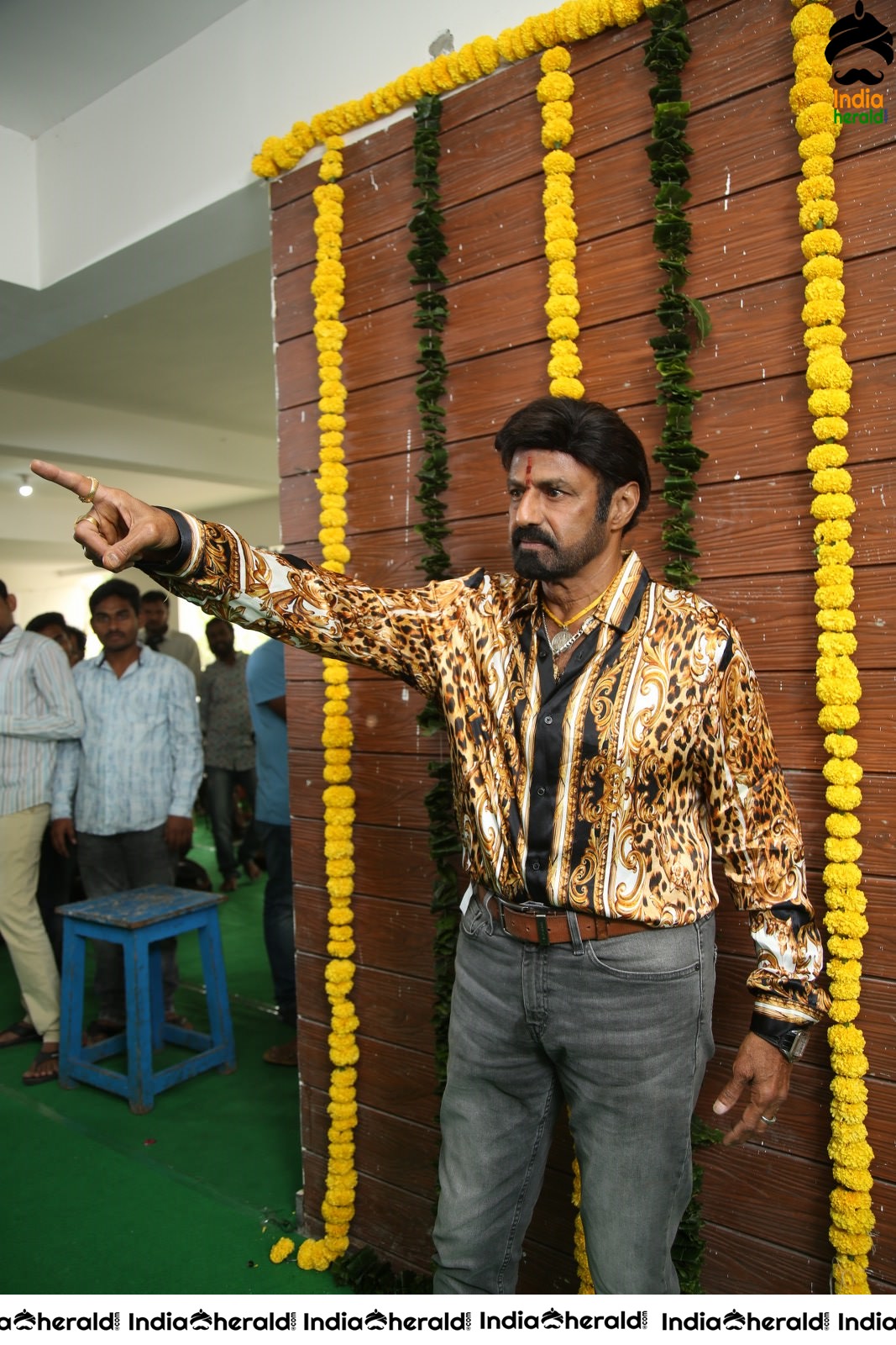 Actor Balakrishna Latest Stills from NBK106 Pooja Set 2