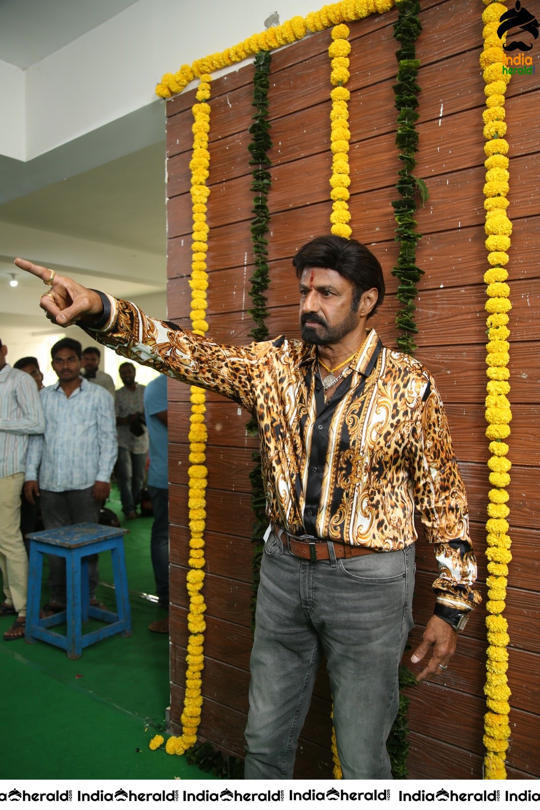 Actor Balakrishna Latest Stills from NBK106 Pooja Set 2