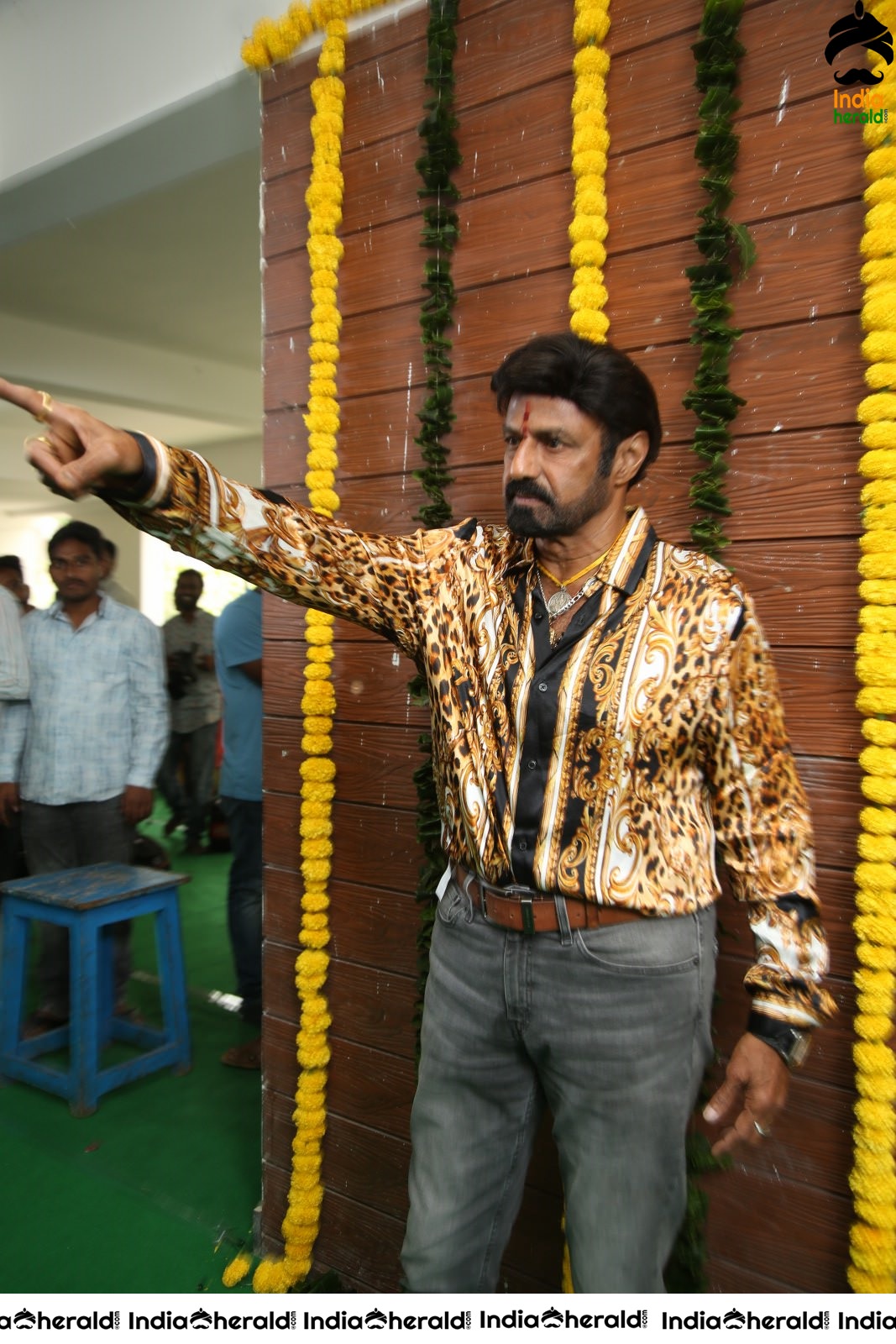 Actor Balakrishna Latest Stills from NBK106 Pooja Set 2