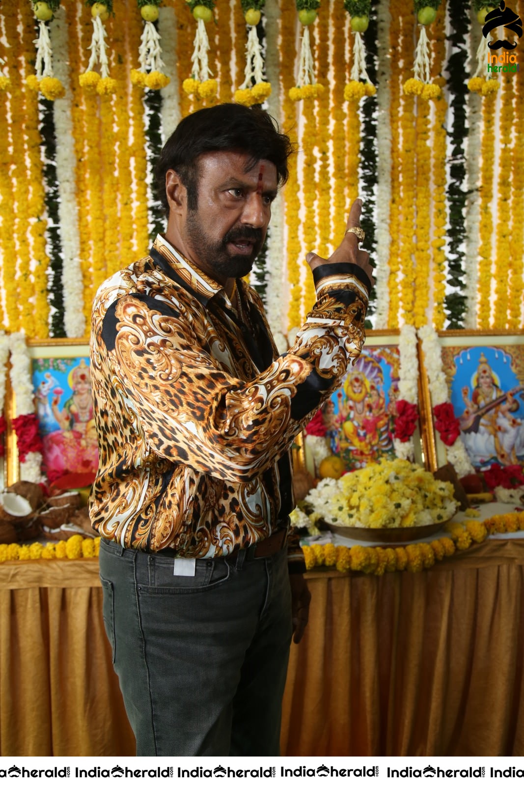 Actor Balakrishna Latest Stills from NBK106 Pooja Set 2