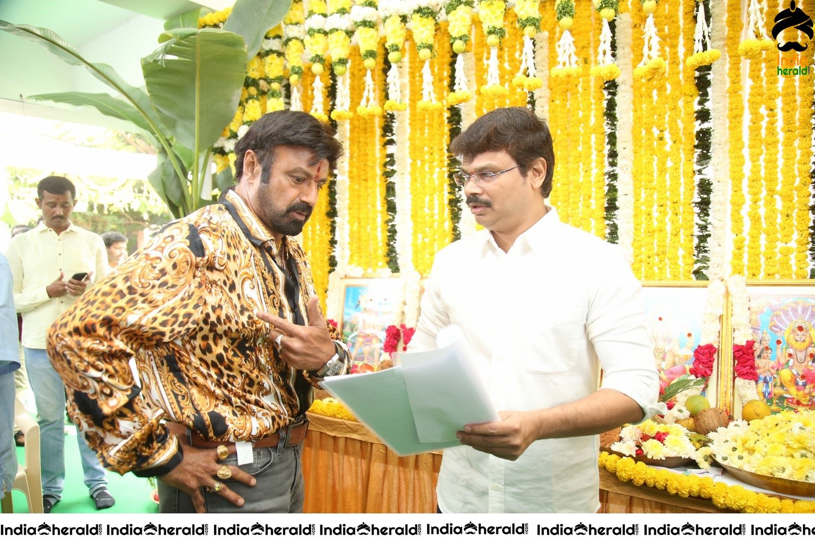 Actor Balayya and Director Boyapati Srinu Spotted together at the Pooja