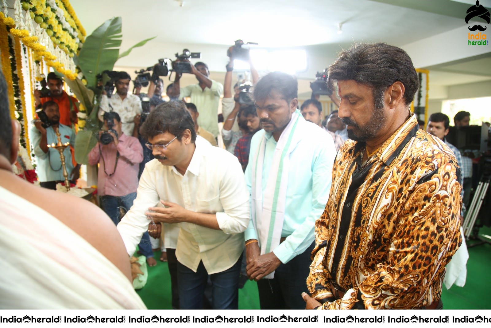 Actor Balayya and Director Boyapati Srinu Spotted together at the Pooja