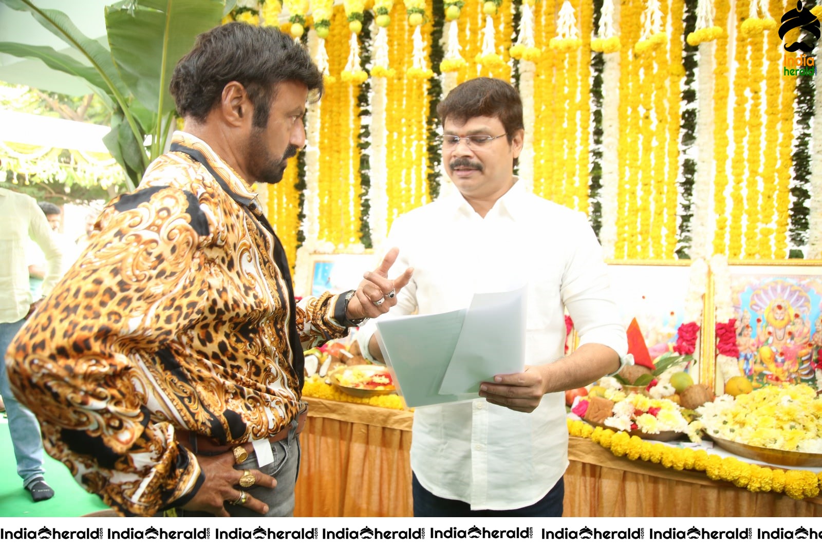 Actor Balayya and Director Boyapati Srinu Spotted together at the Pooja