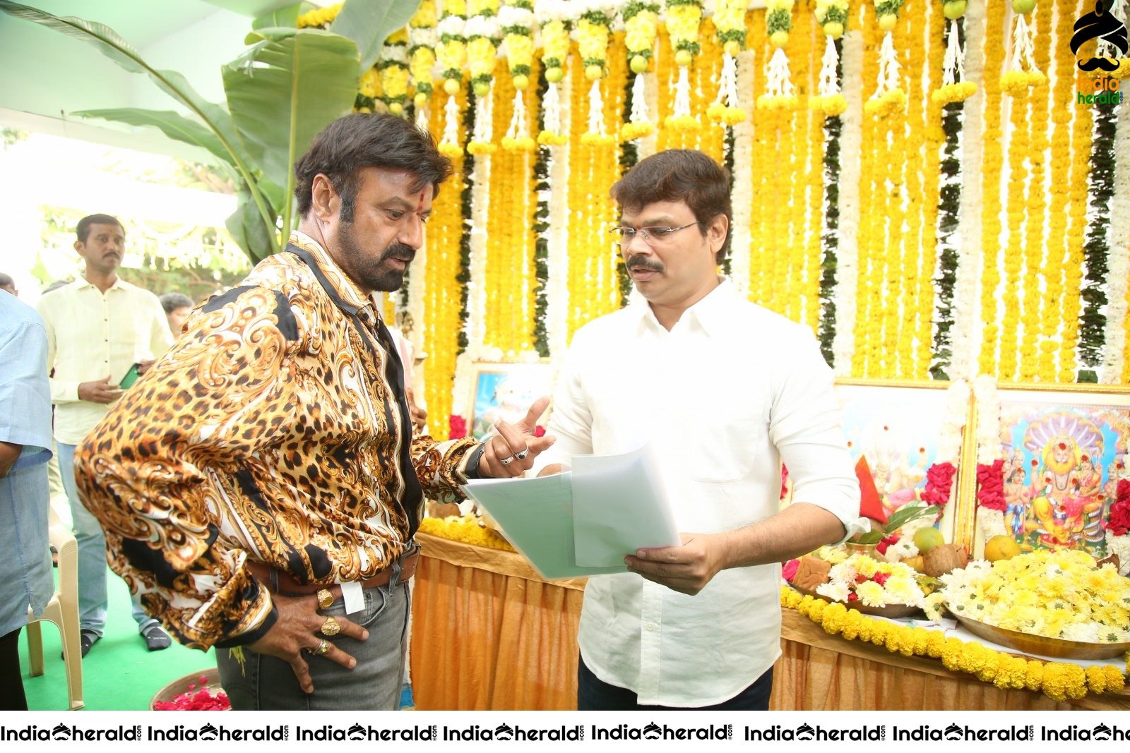 Actor Balayya and Director Boyapati Srinu Spotted together at the Pooja