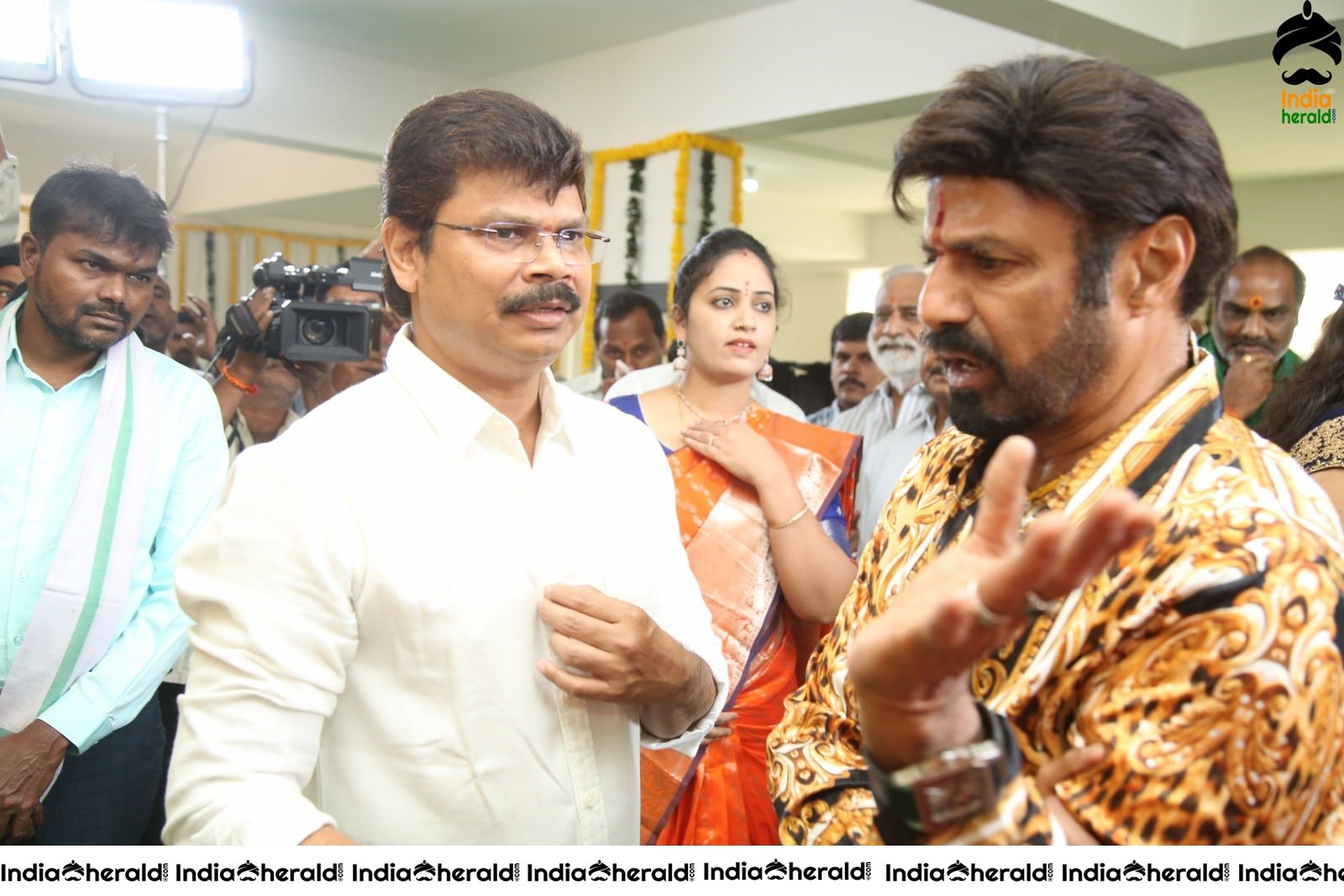 Actor Balayya and Director Boyapati Srinu Spotted together at the Pooja