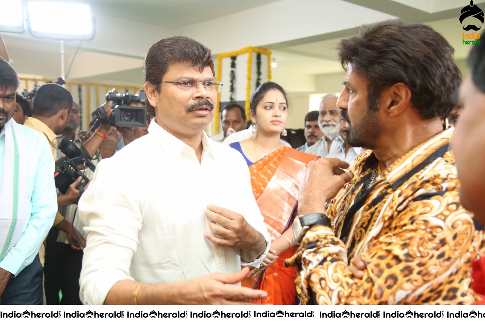 Actor Balayya and Director Boyapati Srinu Spotted together at the Pooja