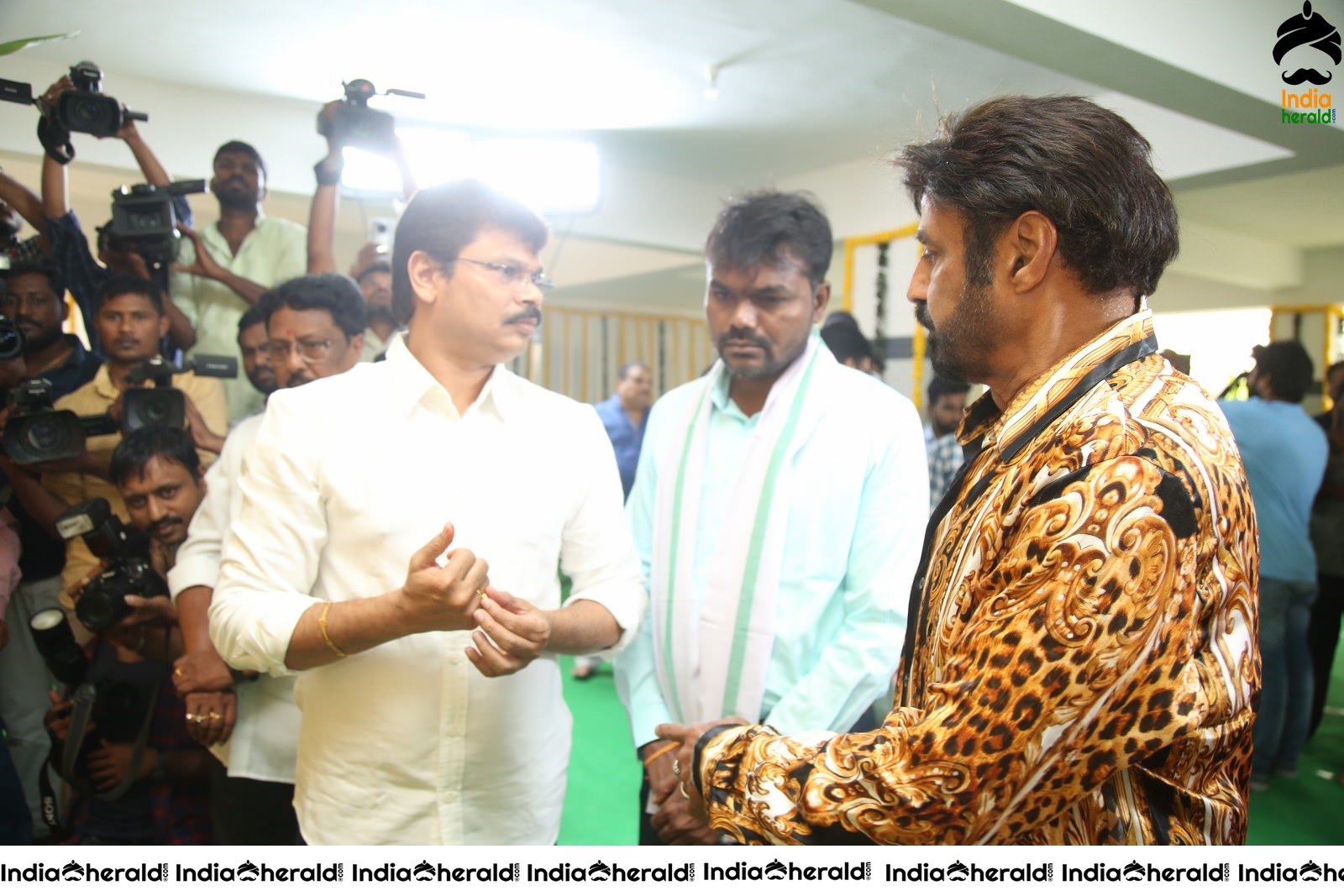 Actor Balayya and Director Boyapati Srinu Spotted together at the Pooja