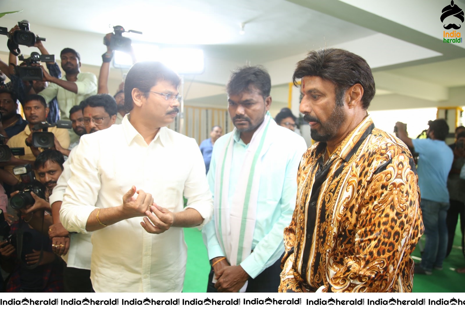 Actor Balayya and Director Boyapati Srinu Spotted together at the Pooja